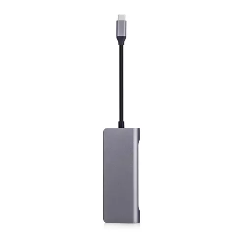 Multifunctionele USB-C PD Hub met 4K HDMI SD TF kaartlezer 2x USB 3.0 RJ45 Gigabit Ethernet Adapter voor Macbook