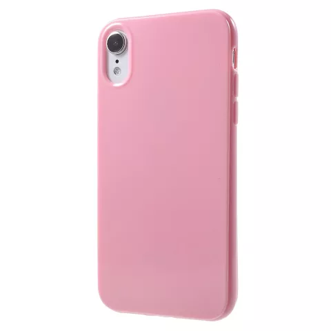 Glanzend zacht TPU hoesje iPhone XR - Roze Case