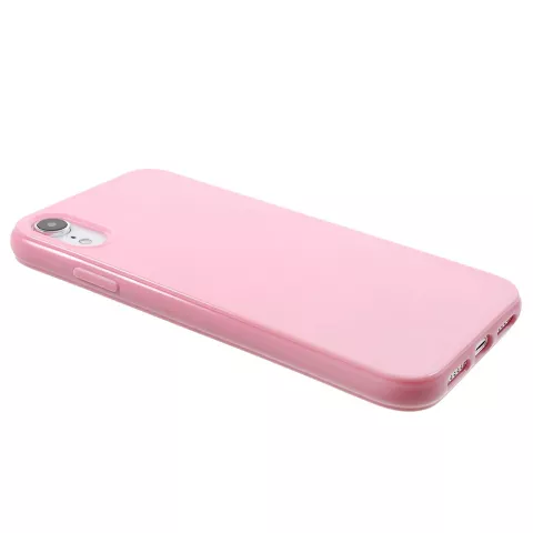 Glanzend zacht TPU hoesje iPhone XR - Roze Case