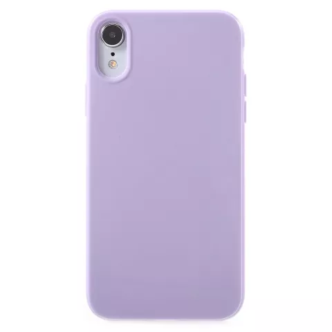 Glanzend zacht TPU hoesje iPhone XR - Paarse Case