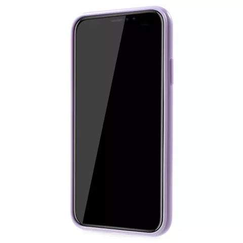 Glanzend zacht TPU hoesje iPhone XR - Paarse Case