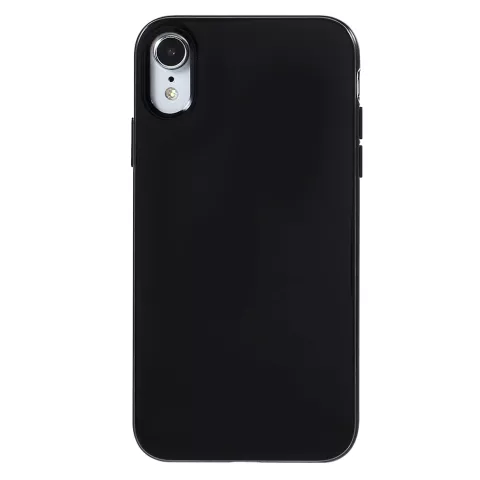 Glanzend zacht TPU hoesje iPhone XR - Zwart Case