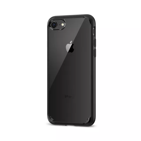 Spigen Ultra Hybrid 2 transparant case iPhone 7 8 SE 2020 SE 2022 hoesje - Zwart