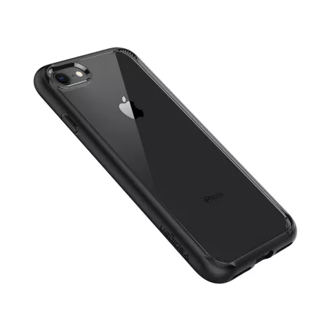Spigen Ultra Hybrid 2 transparant case geschikt voor iPhone 7 8 SE 2020 SE 2022 hoesje - Zwart