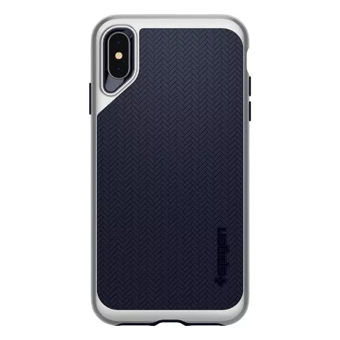 Spigen Neo Hybrid hoesje geschikt voor iPhone XS Max zilver case