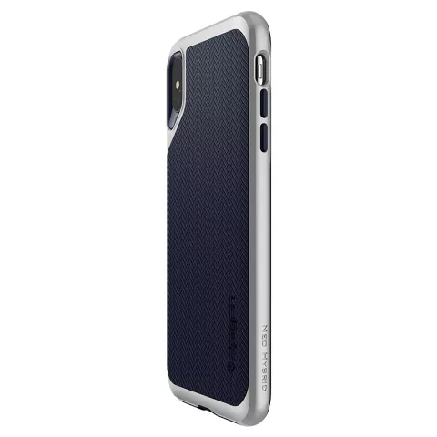 Spigen Neo Hybrid hoesje geschikt voor iPhone XS Max zilver case