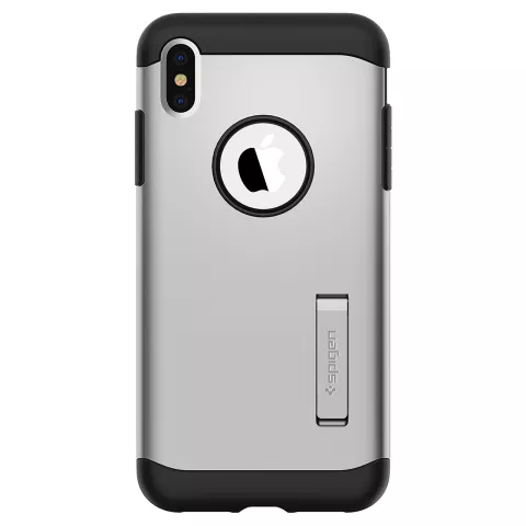 Spigen Slim Armor hoesje iPhone XS Max - Zilver case