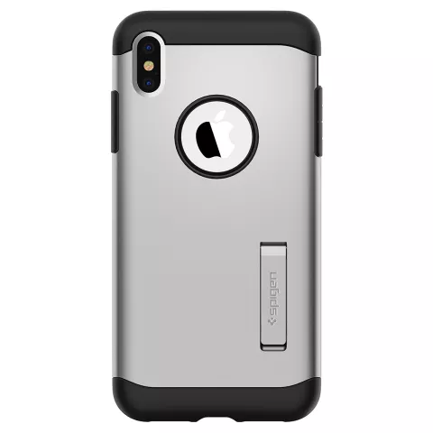 Spigen Slim Armor hoesje geschikt voor iPhone XS Max - Zilver case