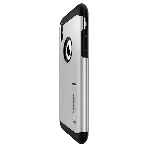 Spigen Slim Armor hoesje iPhone XS Max - Zilver case