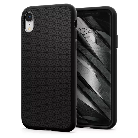 Spigen Liquid Air case iPhone XR hoesje - Zwart