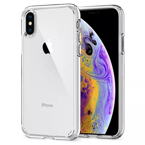 Spigen Ultra Hybrid case geschikt voor iPhone XS transparant hoesje - Doorzichtig