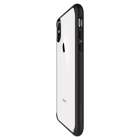Spigen Ultra Hybrid doorzichtig case iPhone XS transparant hoesje - Matte Zwart