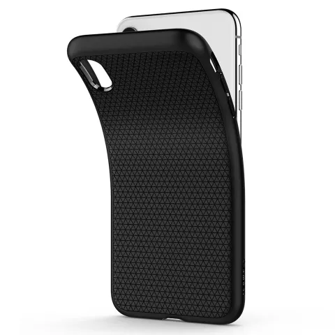 Spigen Liquid Air case geschikt voor iPhone XS hoesje - Mat zwart
