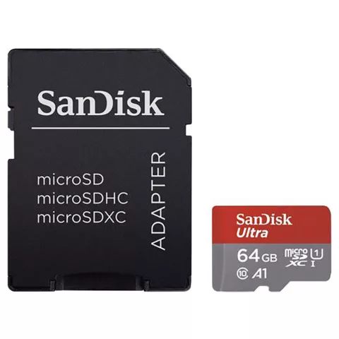SanDisk 64GB SanDisk Ultra microSDXCTM UHS-I - Uitbreidbaar geheugen Android