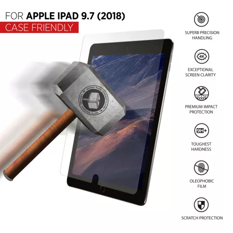 THOR Glassprotector iPad 9.7 (2018) - 9H+ Gehard Glas