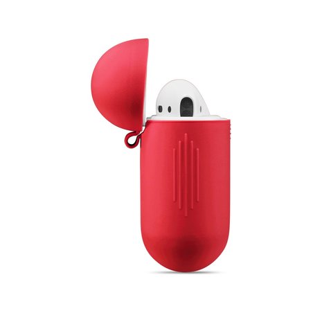 Soft Silicone hoesje voor Apple AirPods Case - Rood