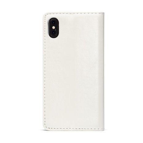 Caseme Kunstleer Wallet pasjeshouder hoesje iPhone XS Max case - wit