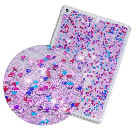 Glitter TPU iPad 2017 2018 Hoes - Paars