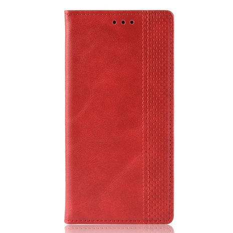 Vintage Wallet Stijl Kunstleer leder Cover Case iPhone XS Max hoesje - Rood