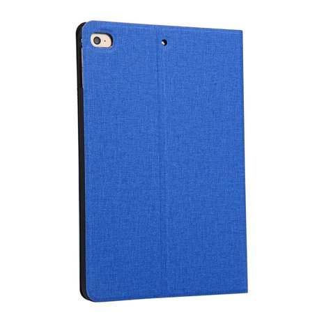 Jeans spijkerstof beschermhoes flipcase TPU iPad mini 4 5 - Blauw