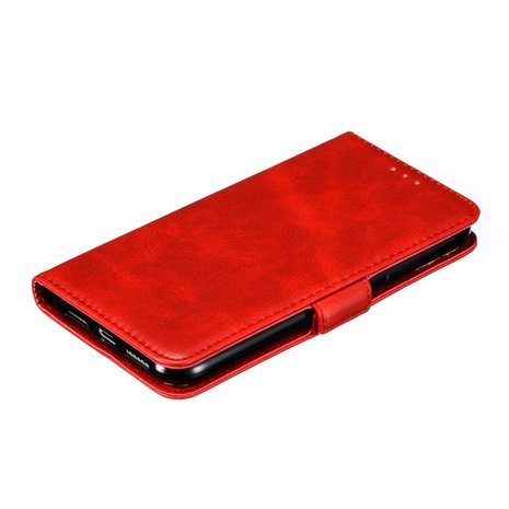 Leren Wallet Bookcase hoesje portemonnee iPhone 11 - Rood