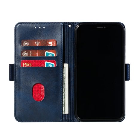 Leren Wallet Bookcase hoesje portemonnee iPhone 11 - Blauw