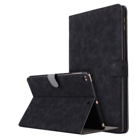 Bescherming 360 draai kunstleer hoes flip - iPad 2017 2018 - Zwart