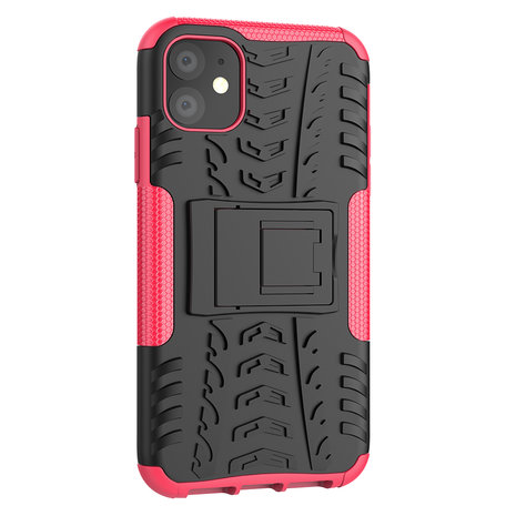 Shockproof bescherming hoesje iPhone 11 case - Roze goud