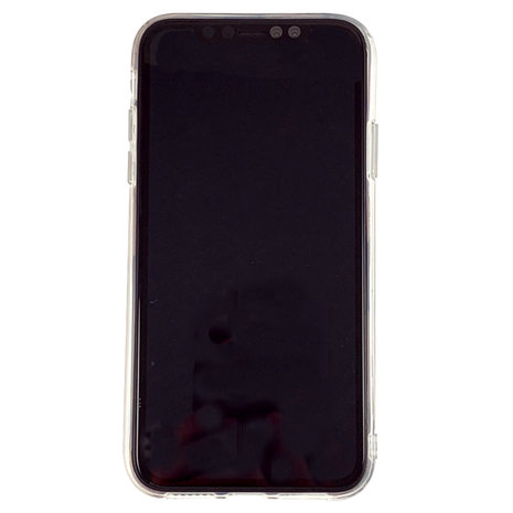 Perziken iPhone 11 TPU hoesje - Transparant Roze Flexibel