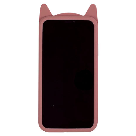 Katje iPhone 6 Plus 6s Plus Silicone hoesje 3D - Roze Bescherming