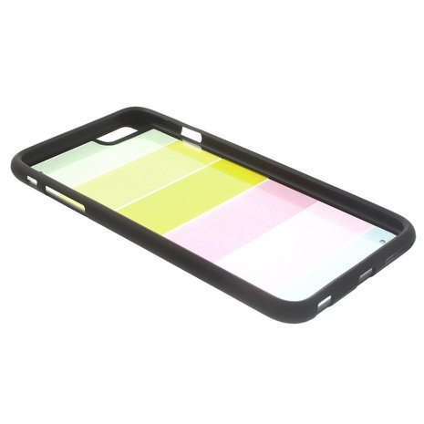 Doorzichtig gekleurd iPhone 6 Plus iPhone 6s Plus hoesje Regenboog Strepen