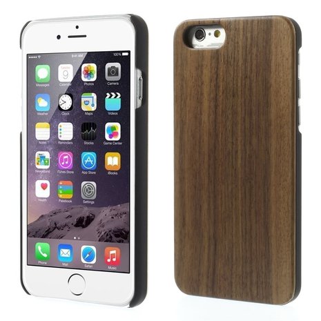 voorzien dozijn rivaal Chique handgemaakte houten iPhone 6&6s hoesje - Cover walnoot hout kopen