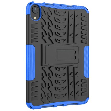 Shockproof TPU met stevig hoes voor iPad mini 6 - blauw en zwart