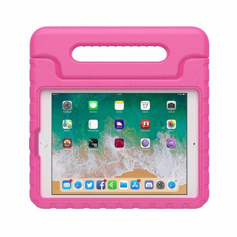 Just in Case Kids Case Stand EVA hoes voor iPad 9.7 (2017 2018) - roze