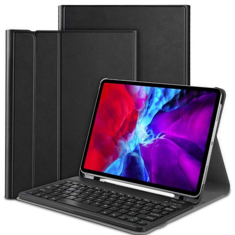 Just in Case Slimline Bluetooth Keyboard zakelijke hoes voor iPad Pro 11 (2018 2020 2021) - zwart