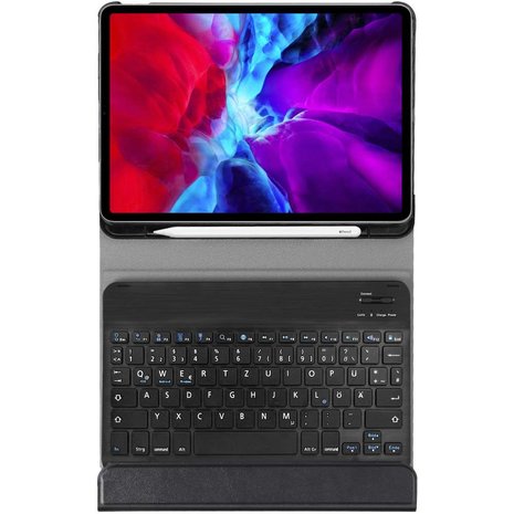 Just in Case Slimline Bluetooth Keyboard zakelijke hoes voor iPad Pro 11 (2018 2020 2021) - zwart