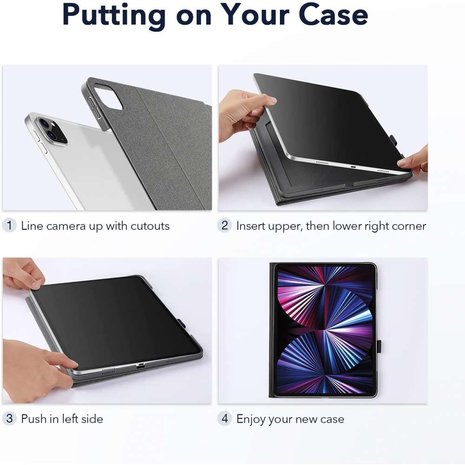 ESR Urban Premium kunstleer hoes voor iPad Pro 11 (2018 2020 2021 2022) - grijs