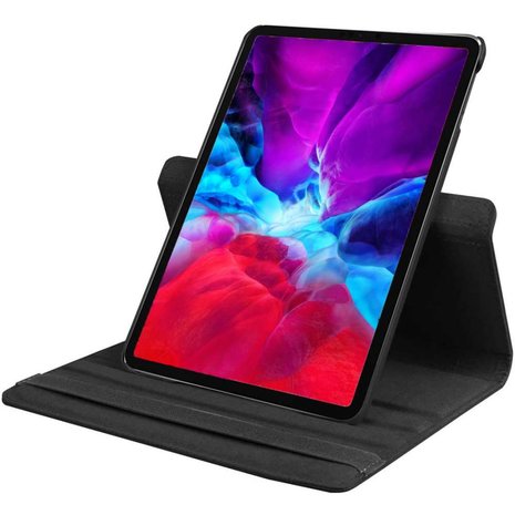 Just in Case Rotating 360 kunstleer hoes voor iPad Pro 11 (2018 2020 2021) - zwart
