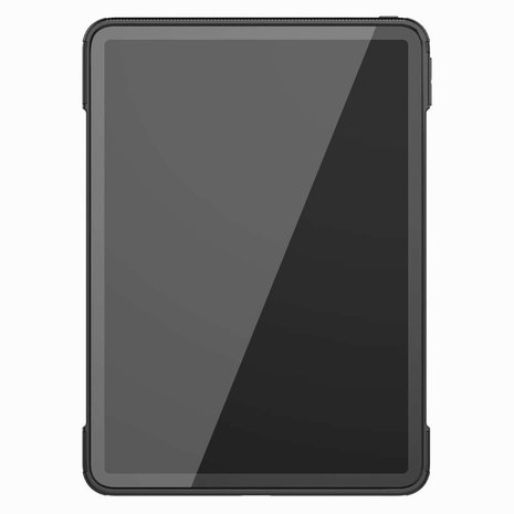 Just in Case Rugged Hybrid PU en TPU hoes voor iPad Pro 11 (2018 2020 2021) - zwart