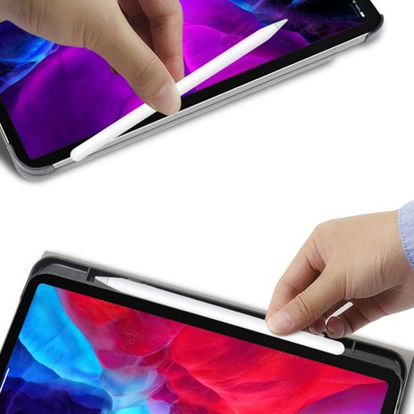 Just in Case Premium Bluetooth Keyboard QWERTY kunstleer hoes voor iPad Pro 12.9 (2018) - zwart