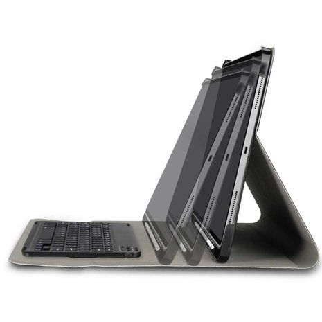 Just in Case Slimline Bluetooth Keyboard QWERTZ kunstleer hoes voor iPad Pro 12.9 (2021) - zwart