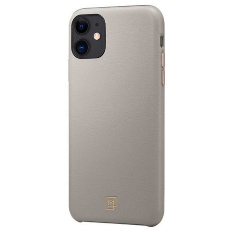 Spigen La Manon Calin kunstleer hoesje voor iPhone 11 Pro - grijs