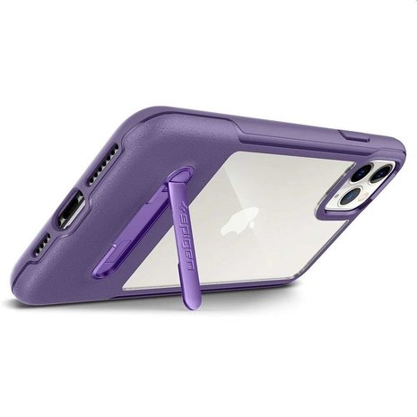 Spigen Slim Armor PU met Air Cushion hoesje voor iPhone 11 Pro - paars