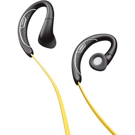 Jabra oortjes sport earphones oorhaken oordopjes aux - Zwart Geel
