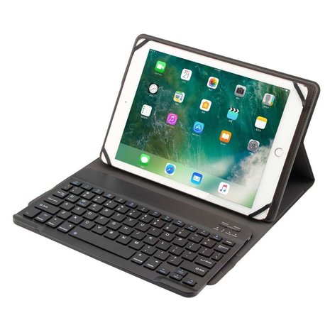 Universele QWERTY Bluetooth toetsenbord Just in Case - 9 to 10.5 inch - Zwarte beschermhoes Tablet