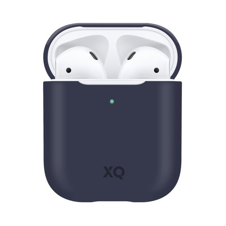 Xqisit Silicone Case siliconen hoesje voor AirPods 1 en 2 - blauw
