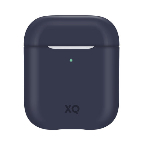 Xqisit Silicone Case siliconen hoesje voor AirPods 1 en 2 - blauw