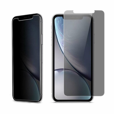 Just in Case Privacy Tempered Glass voor iPhone 11 - gehard glas