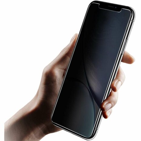 Just in Case Privacy Tempered Glass voor iPhone 11 - gehard glas