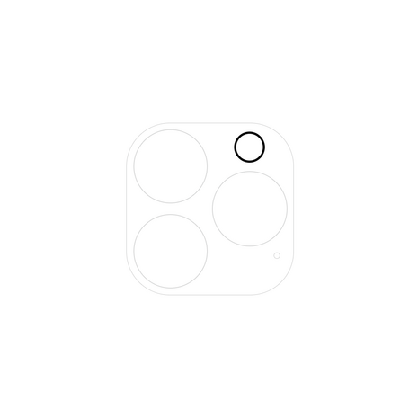 Just in Case Tempered Glass Camera Lens 2 stuks voor iPhone 13 Pro Max - transparant